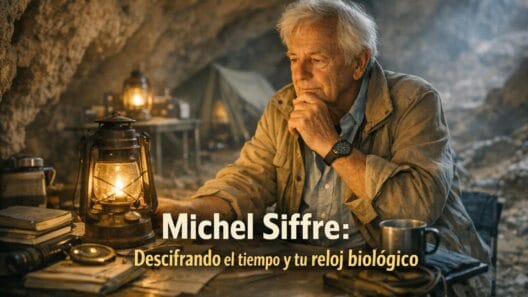 Imagen generada con IA para el artículo Michel Siffre: Revelando el Reloj Biológico y la Percepción del Tiempo
