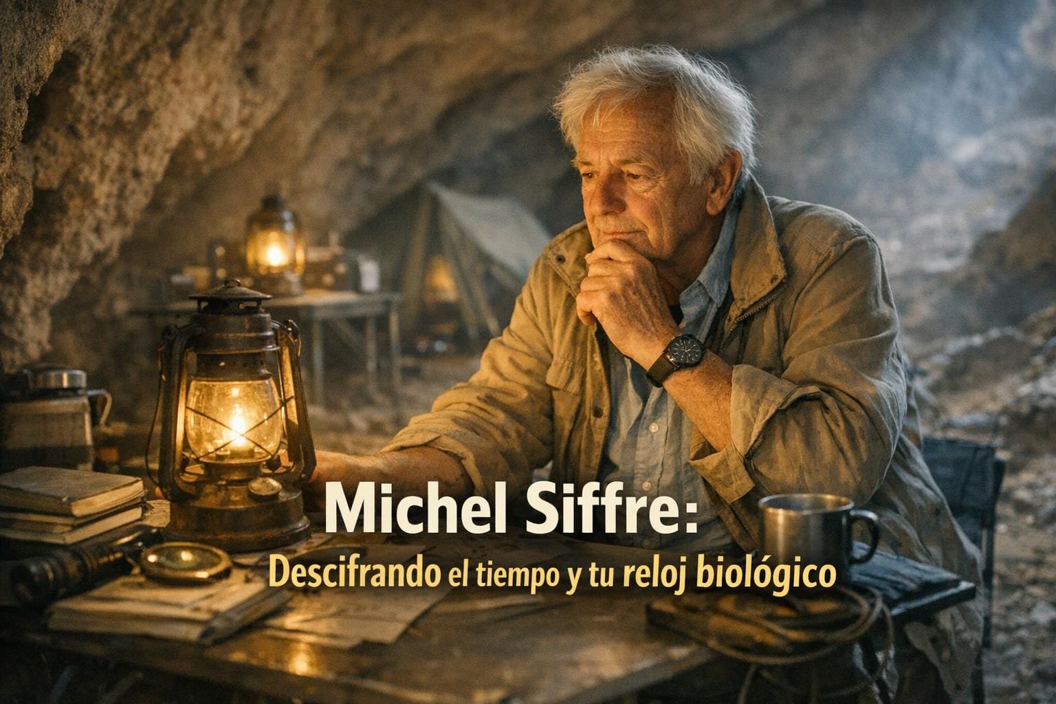 Michel Siffre: Revelando el Reloj Biológico y la Percepción del Tiempo 2 Imagen generada con IA para el artículo Michel Siffre: Revelando el Reloj Biológico y la Percepción del Tiempo