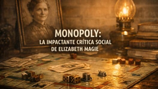 Impactante Origen del Monopoly: Elizabeth Magie y su Crítica Social 3 Imagen generada con IA para el artículo Impactante Origen del Monopoly: Elizabeth Magie y su Crítica Social