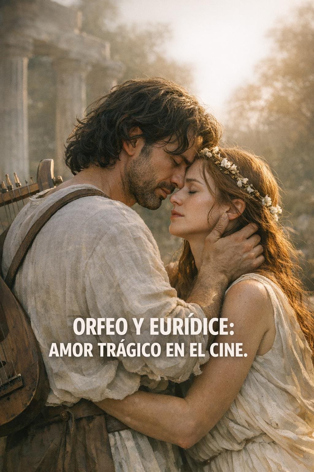 Imagen generada con IA para el artículo Orfeo y Eurídice: La Fascinante Tragedia del Amor en el Cine