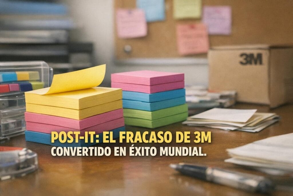 ¡Increíble! La Historia del Post-it: Fracaso de 3M, Éxito Mundial 1 Imagen generada con IA para el artículo ¡Increíble! La Historia del Post-it: Fracaso de 3M, Éxito Mundial
