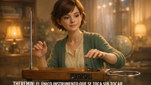 Theremin: La Fascinante Historia del Instrumento Invisible 3 Imagen generada con IA para el artículo Theremin: La Fascinante Historia del Instrumento Invisible