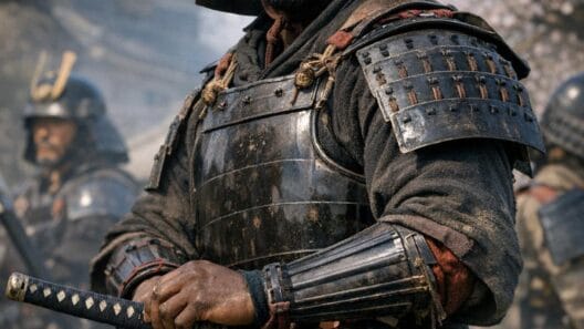 Imagen generada con IA para el artículo Yasuke: El Increíble Samurái Negro de Oda Nobunaga en Japón