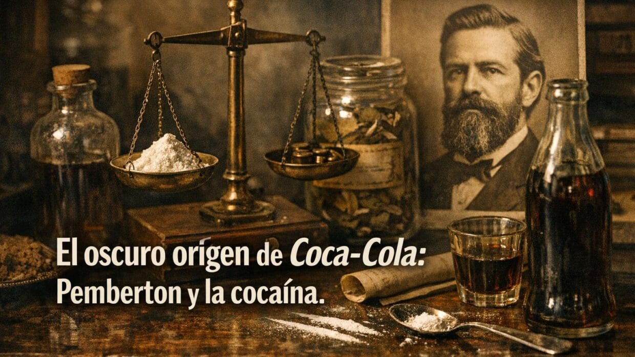 El secreto de Coca-Cola: Origen, Pemberton y la cocaína. 6 Imagen generada con IA para el artículo El secreto de Coca-Cola: Origen, Pemberton y la cocaína.