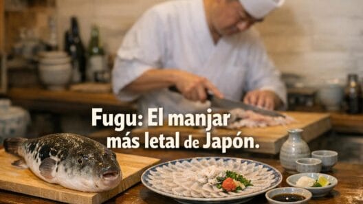 Fugu: El Peligroso Pez Globo, Manjar Mortal de Japón 3 Imagen generada con IA para el artículo Fugu: El Peligroso Pez Globo, Manjar Mortal de Japón