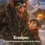Imagen generada con IA para el artículo Krampus: ¡Brutal! El demonio navideño que castiga en los Alpes