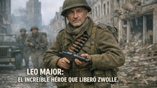 Leo Major: El Increíble Héroe que Liberó Zwolle en la SGM 3 Imagen generada con IA para el artículo Leo Major: El Increíble Héroe que Liberó Zwolle en la SGM
