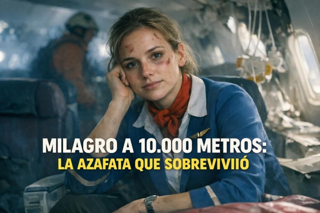 El Asombroso Milagro de Vesna Vulović: Azafata Sobrevive 10.000m 1 Imagen generada con IA para el artículo El Asombroso Milagro de Vesna Vulović: Azafata Sobrevive 10.000m