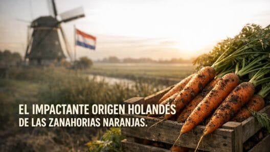 Zanahorias: De Púrpura a Naranja. ¡El Impactante Origen Holandés! 3 Imagen generada con IA para el artículo Zanahorias: De Púrpura a Naranja. ¡El Impactante Origen Holandés!