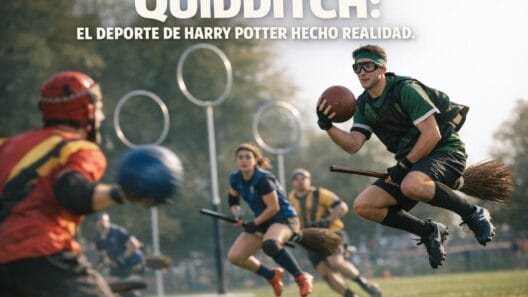 Quidditch Muggle: ¡El Asombroso Deporte Real de Harry Potter! 3 Imagen generada con IA para el artículo Quidditch Muggle: ¡El Asombroso Deporte Real de Harry Potter!