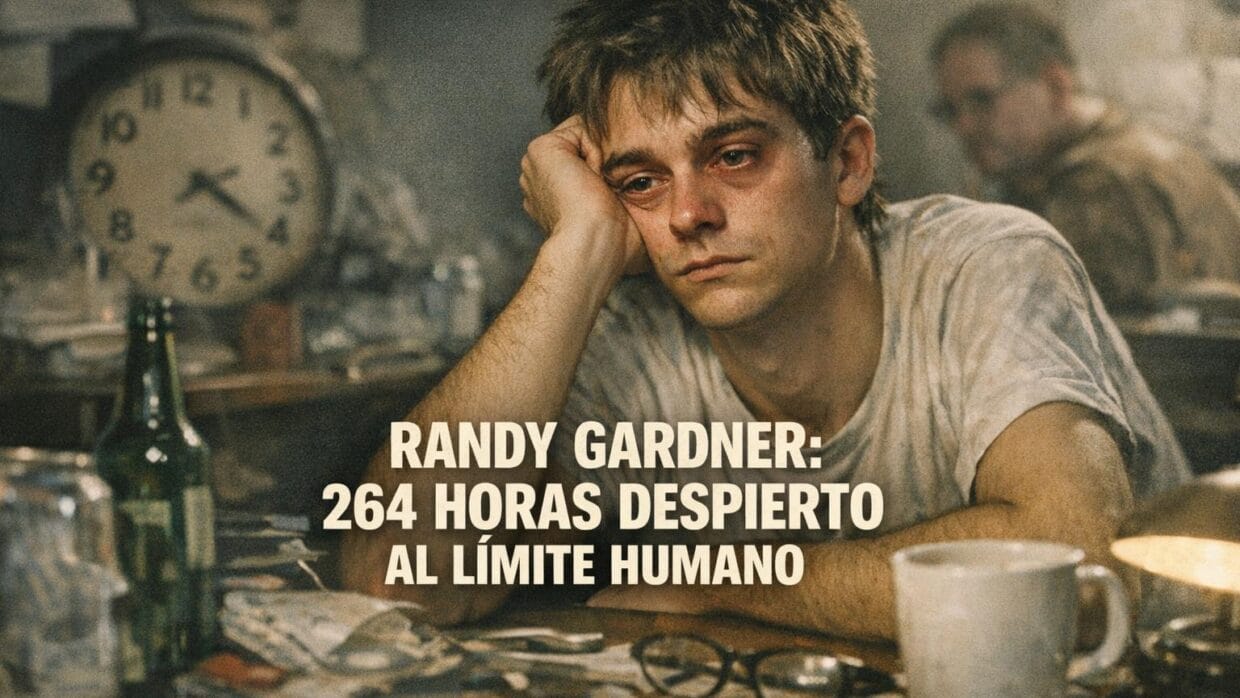 Imagen generada con IA para el artículo El Increíble Récord de Randy Gardner: 264 Horas sin Dormir