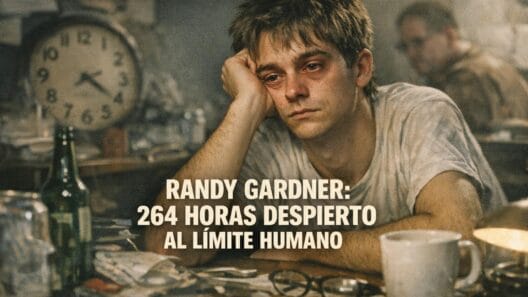 Imagen generada con IA para el artículo El Increíble Récord de Randy Gardner: 264 Horas sin Dormir