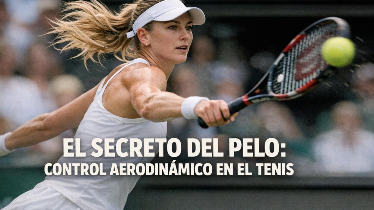 El Secreto del Pelo en la Pelota de Tenis: Aerodinámica y Control 7 Imagen generada con IA para el artículo El Secreto del Pelo en la Pelota de Tenis: Aerodinámica y Control