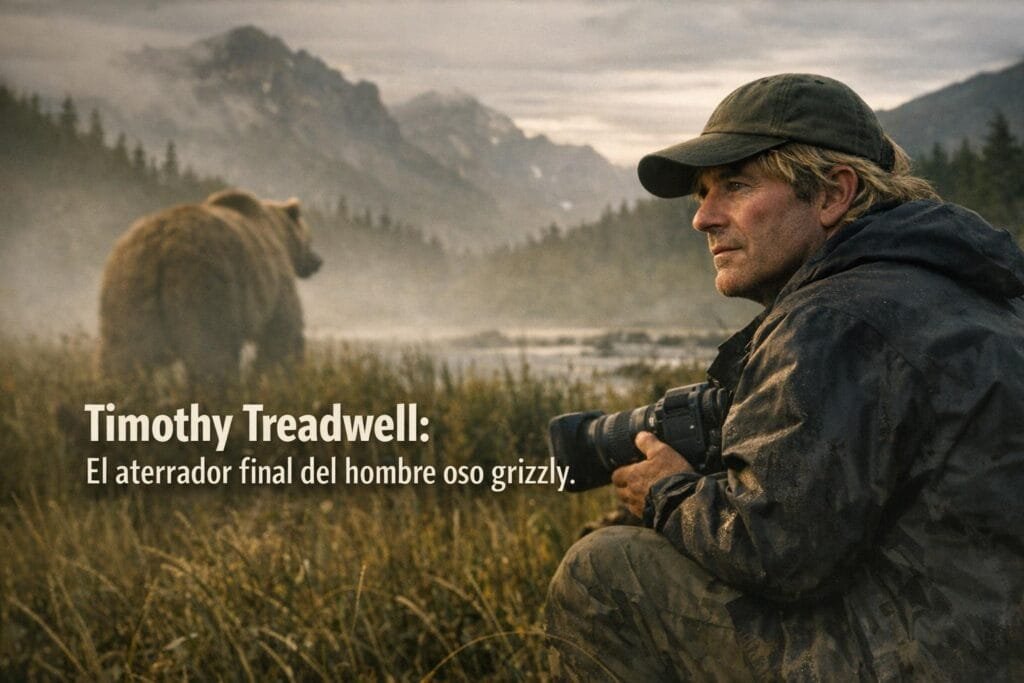 Timothy Treadwell: La Impactante Muerte del Hombre Oso Grizzly 1 Imagen generada con IA para el artículo Timothy Treadwell: La Impactante Muerte del Hombre Oso Grizzly