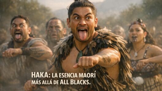 Haka: El Fascinante Significado Maorí más allá de All Blacks 3 Imagen generada con IA para el artículo Haka: El Fascinante Significado Maorí más allá de All Blacks