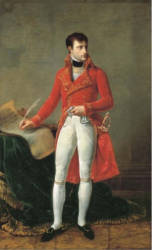 Retrato de Napoleón Bonaparte como primer cónsul, pintado por Antoine-Jean Gros en 1803